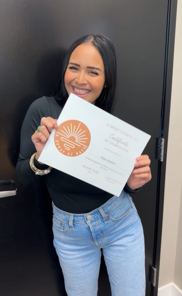 best spray tan training