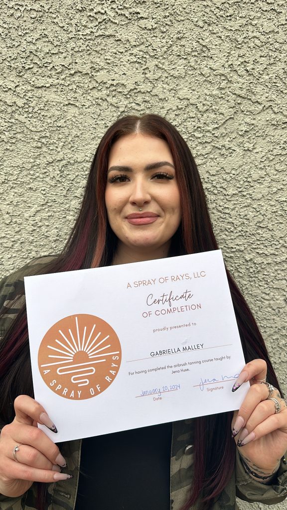 spray tan certification