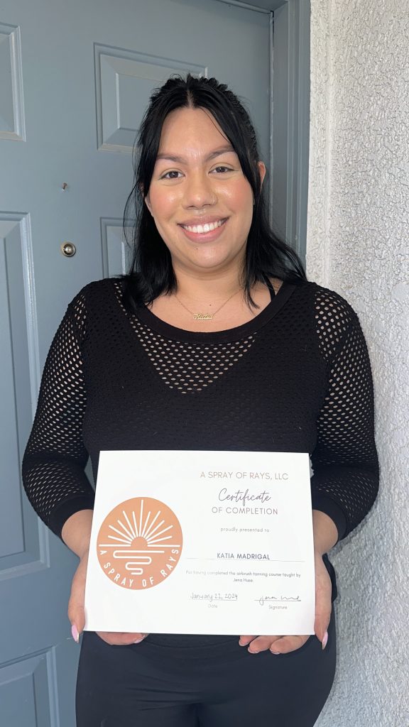 spray tan certification